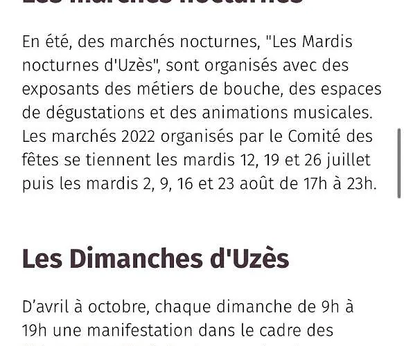 Апартаменты Studio Refait A Neuf Coeur D'uzes Юзес